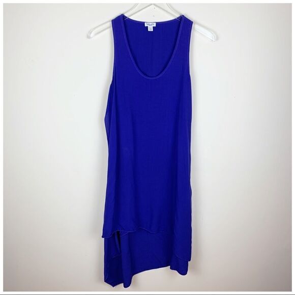 Splendid Blue Layered Tank‎ Dress Hi-low Sleeveless Small - Picture 12 of 12